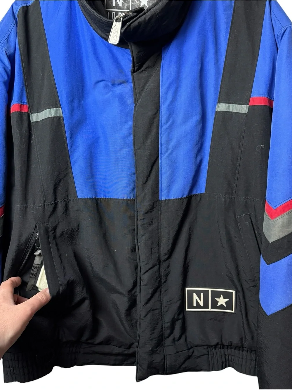 Vintage Polaris Northstar Snowmobile Sled Mens Insulated Racing Jacket Coat XL